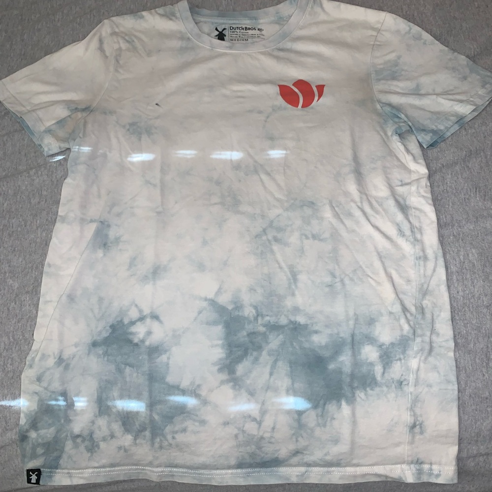 Tie dye Dutch bros shirt